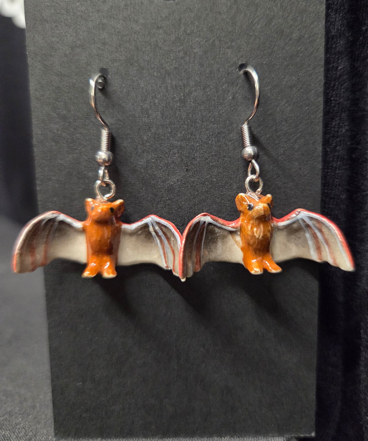 Jewelry - Earrings - Porcelain Transylvania Bats