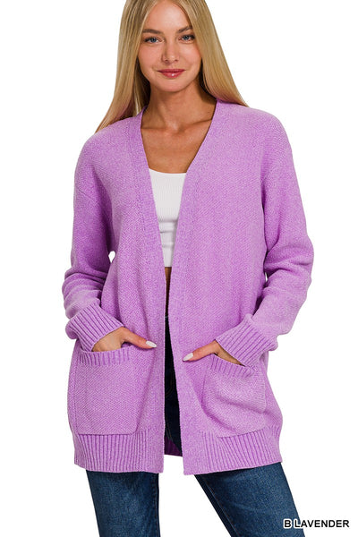 Cardigan for Ladies - Ultra-Soft Open Front with Pockets