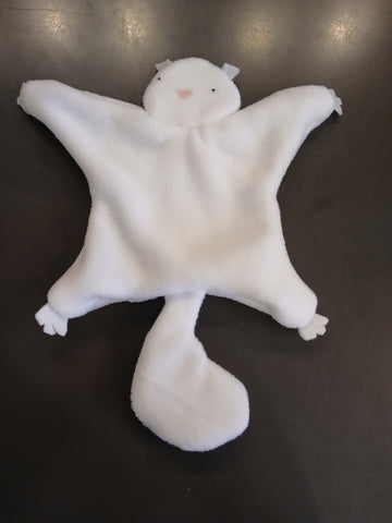 Stuffed Animal - Handmade - Lovey White Squirrel for Babies - Local Made