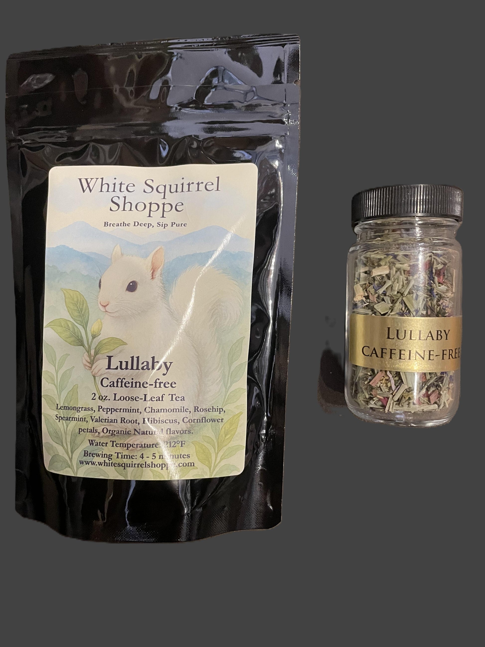 Lullaby Caffeine Free Loose Leaf Tea in bag 