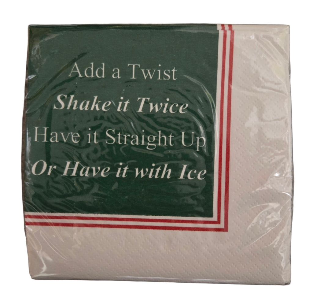 Napkins - Cocktail size for Happy Hour - Fun for Everyone - Christmas Designs and Sayings