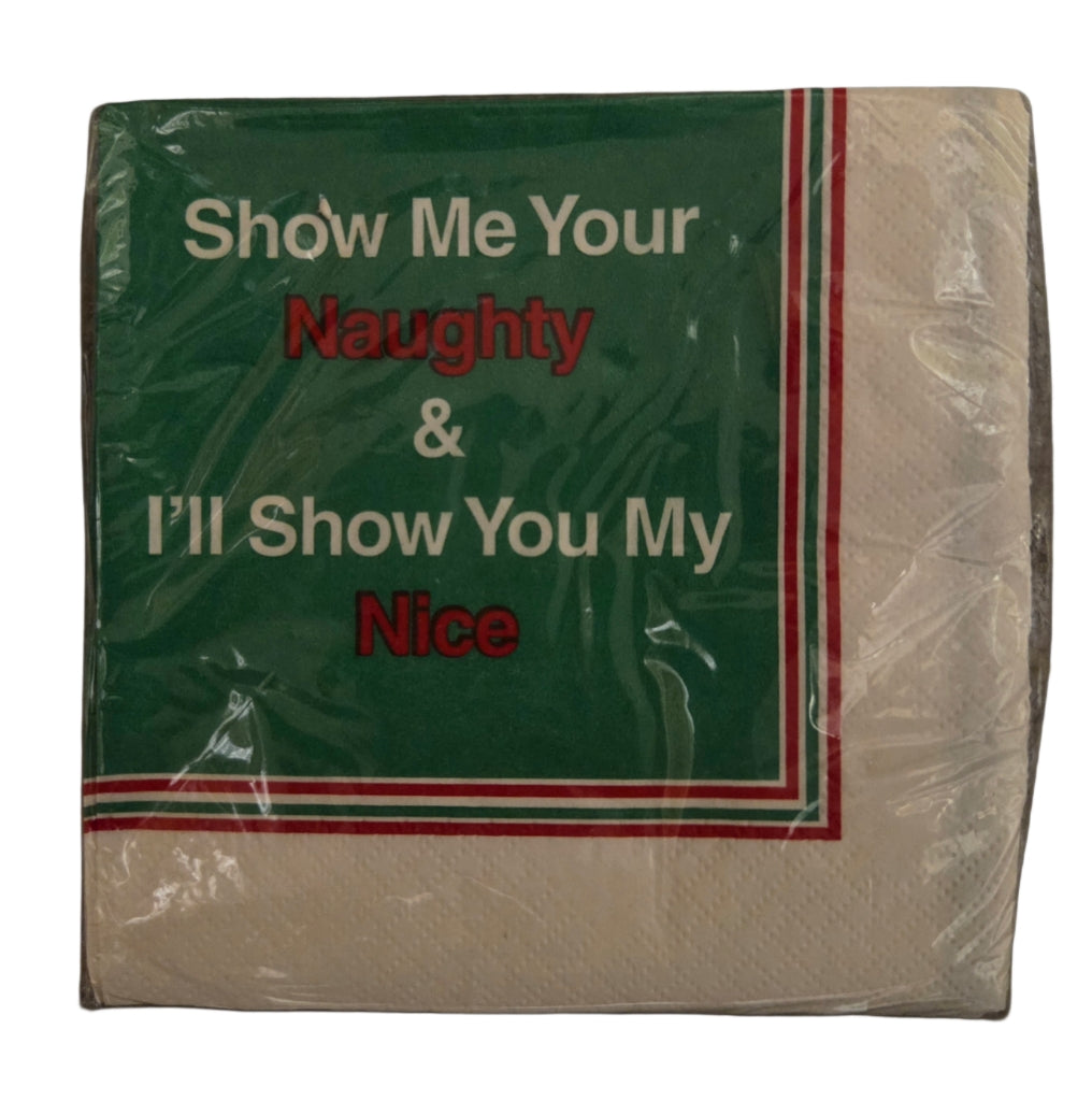 Napkins - Cocktail size for Happy Hour - Fun for Everyone - Christmas Designs and Sayings