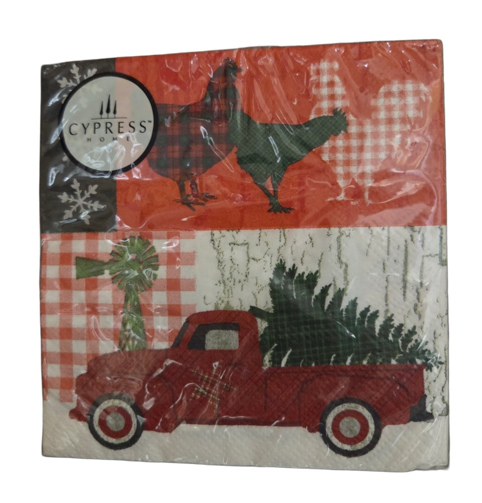 Napkins - Cocktail size for Happy Hour - Fun for Everyone - Christmas Designs and Sayings