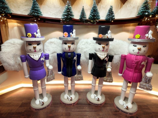 Nutcracker - Hand Painted White Squirrrel by Lady Anne