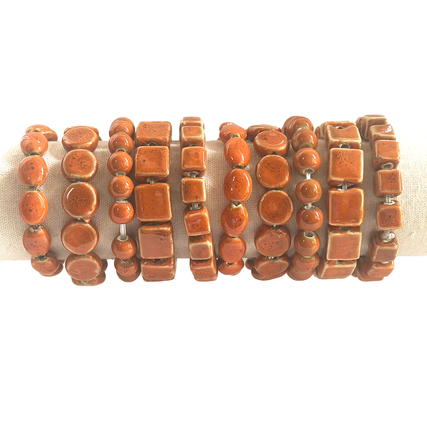 Jewelry - Bracelet - Clay Variety Stackable Elastic
