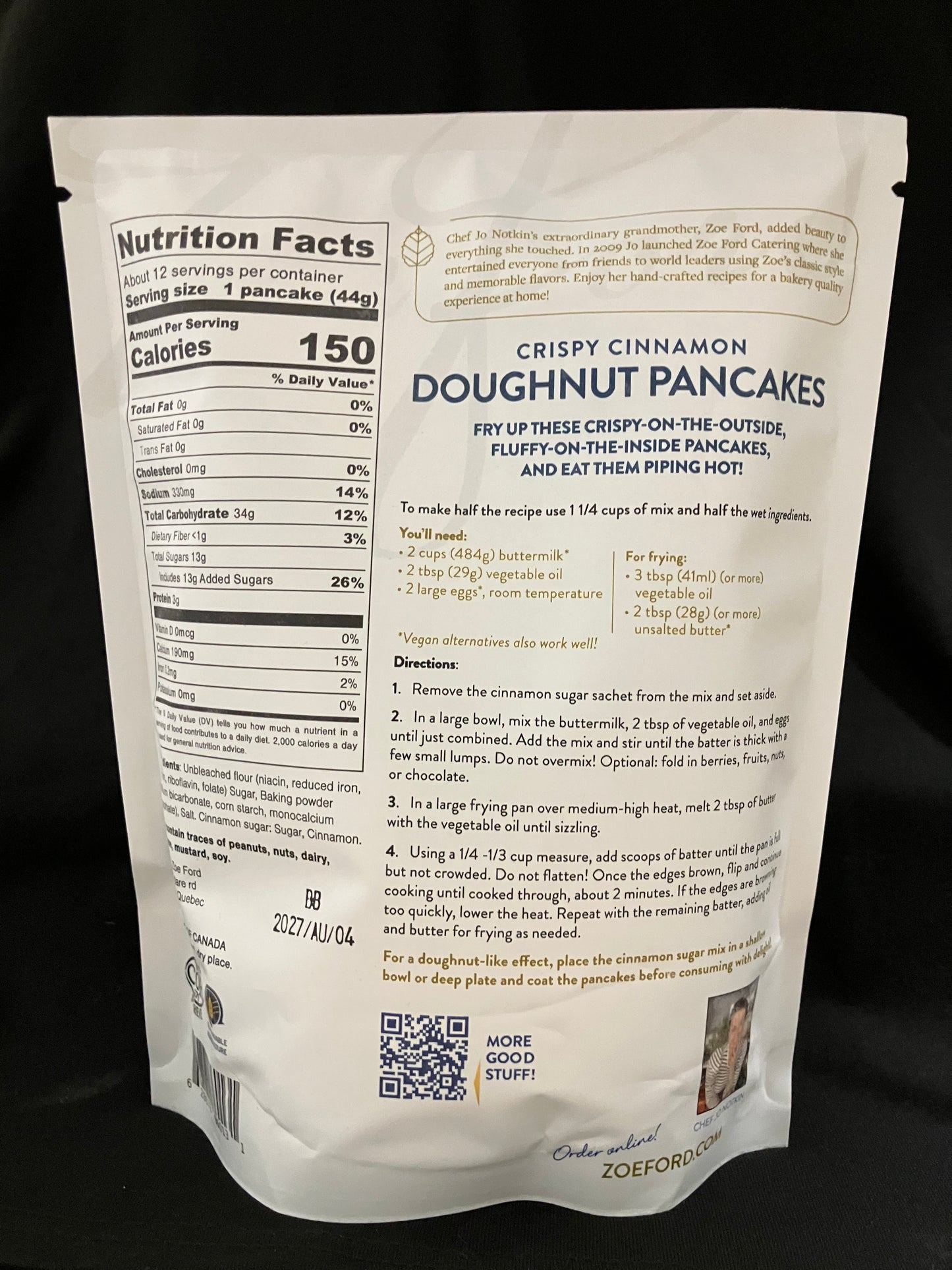 Provisions - Crispy Cinnamon Doughnut Pancake Mix - Maison Zoe Ford
