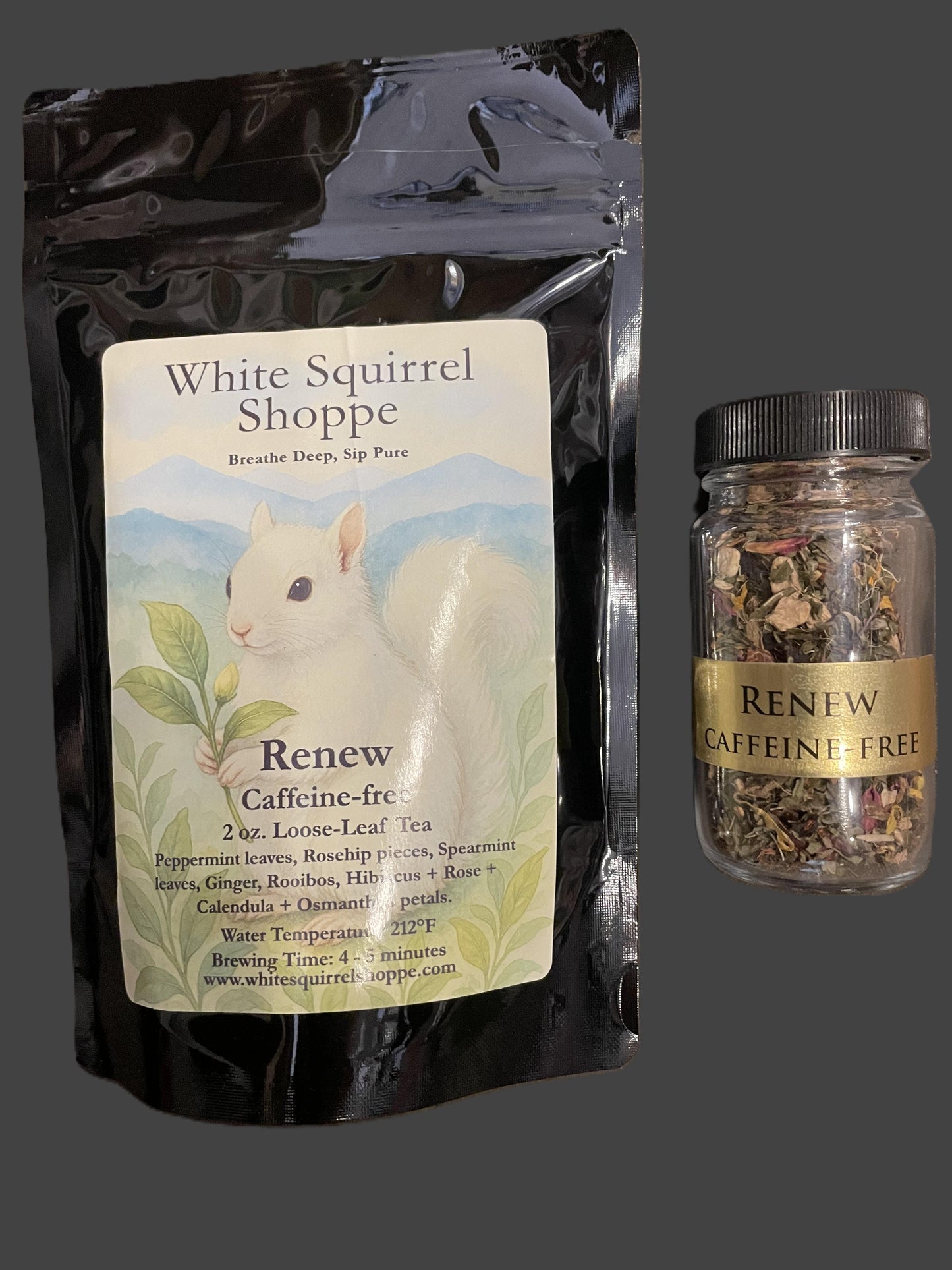 Renew Caffeine Free Loose Leaf Tea in bag 