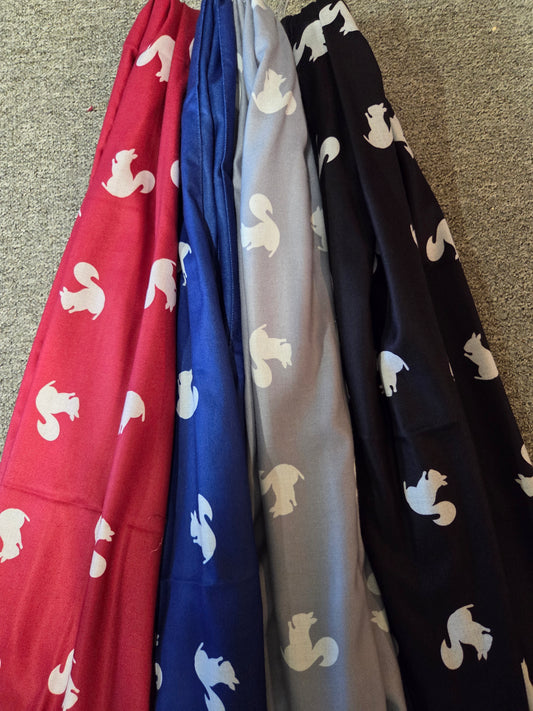 Scarf - Cashmere-Feel White Squirrel Scarf - Winter Shawl Stadium Blanket 84x28