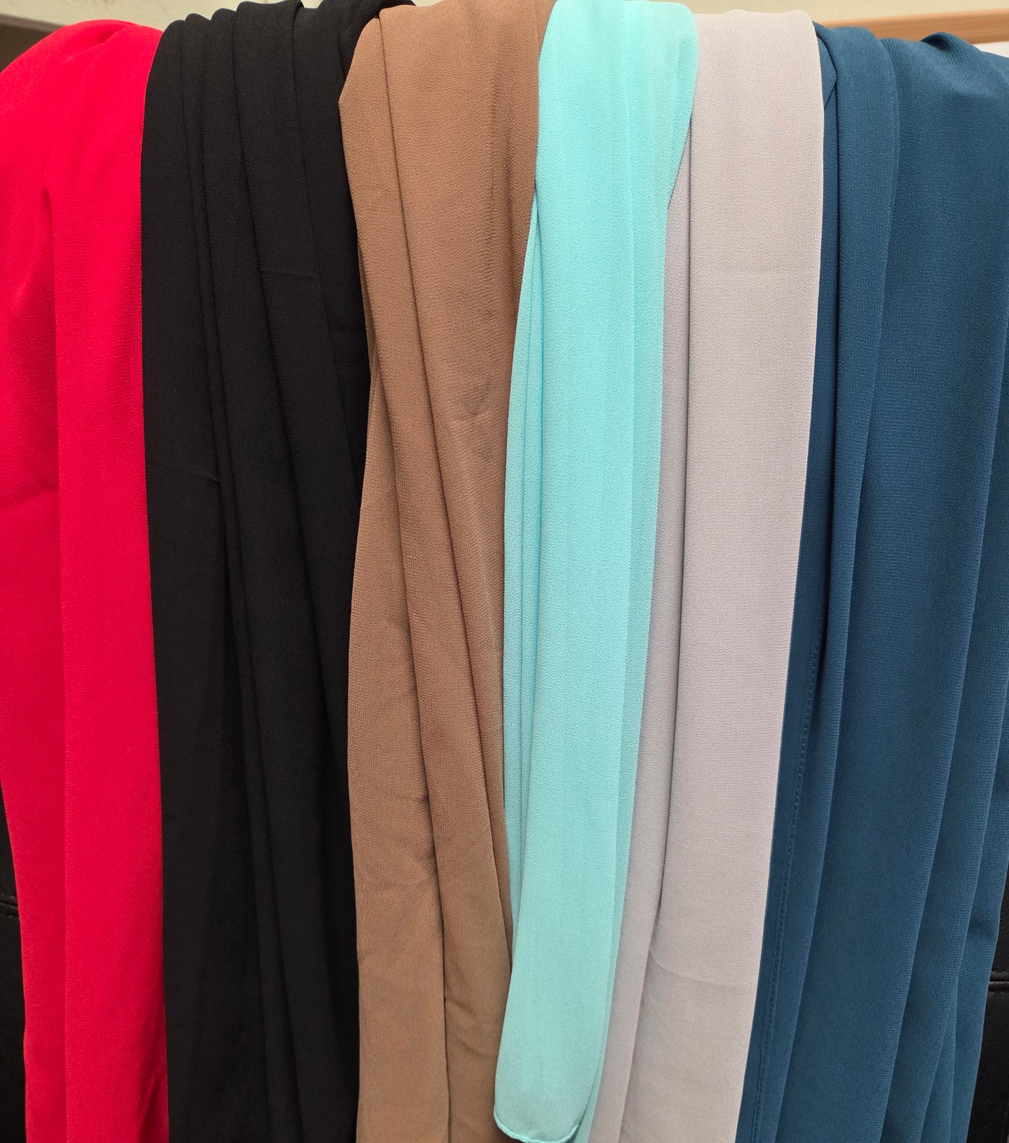 Scarf - Chiffon Long Scarf - Lightweight Summer Wrap Shawl 66x30 Inches