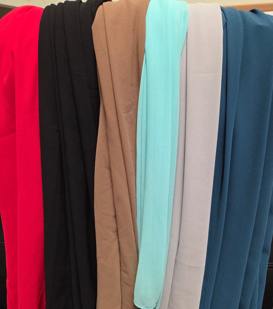 Scarf - Chiffon Long Scarf - Lightweight Summer Wrap Shawl 66x30 Inches