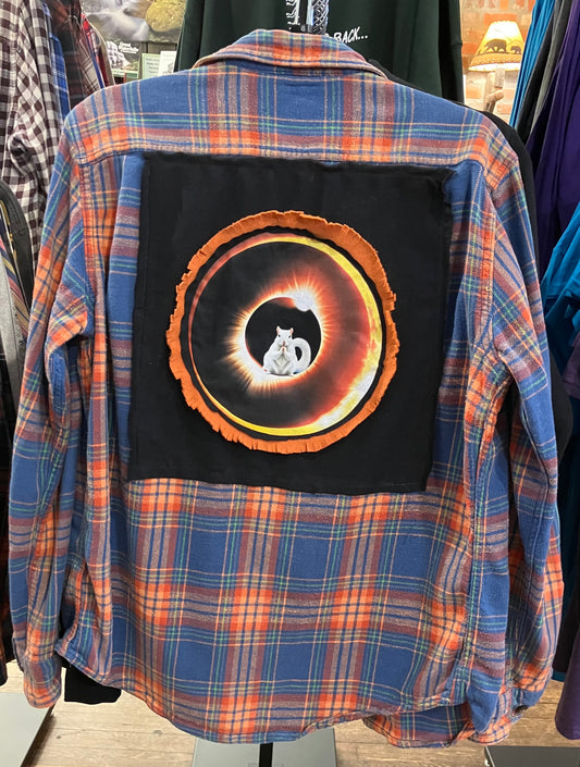 Shirt - Vintage Shirt with White Squirrel Eclipse Panel on Back