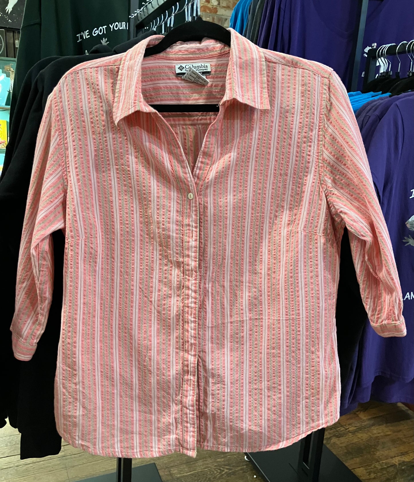 Shirt - Vintage Shirt with White Squirrel Spring Panel on Back
