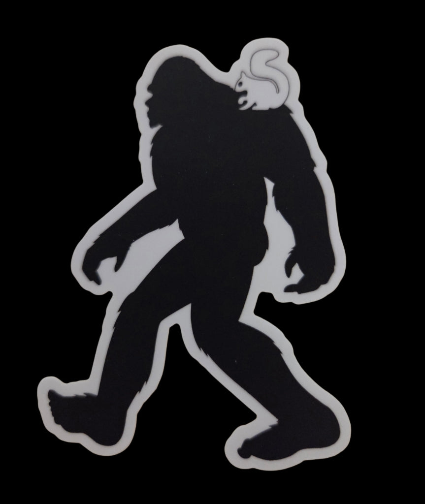 Decal/Sticker - Sasquatch - Die-Cut - Waterproof With or Without White Squirrel