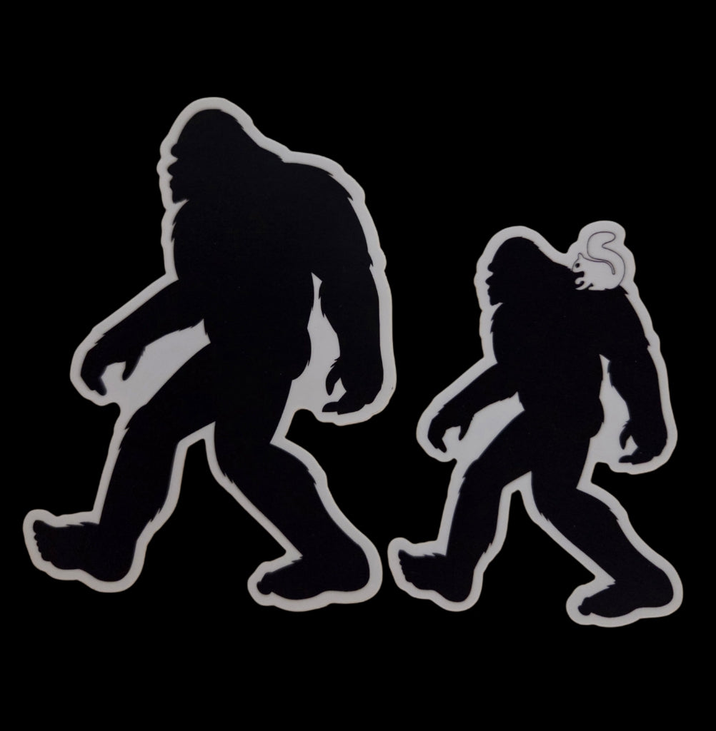Decal/Sticker - Sasquatch - Die-Cut - Waterproof With or Without White Squirrel