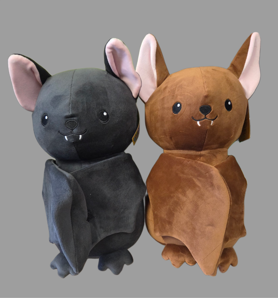 Stuffed Animal - Huggy Huggables Bat in Brown and Black - 12.5" Tall for Transylvania County
