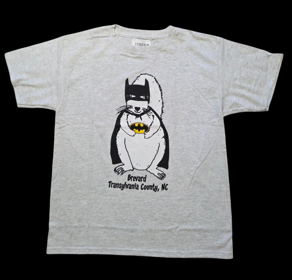T-Shirt - Kids - Toddler - Batman White Squirrel - Short Sleeve Crew Neck