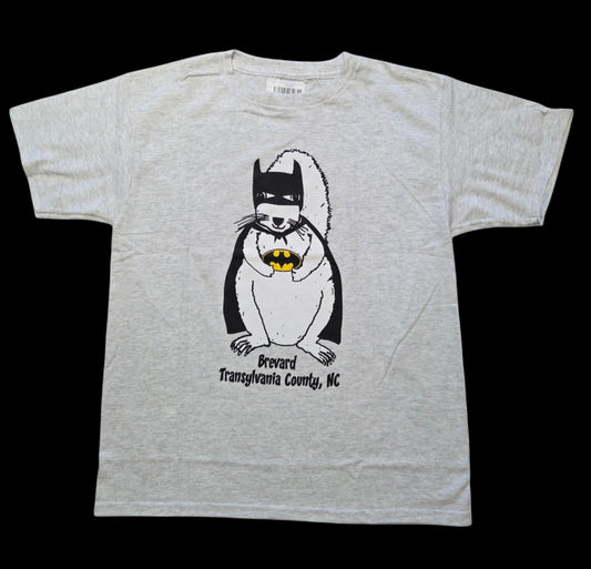 T-Shirt - Adult - Batman White Squirrel - Short Sleeve Crew Neck