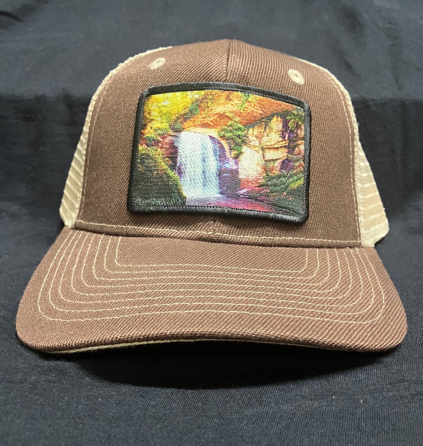 Trucker Hats - Looking Glass Falls Patch - Structured with Mesh Snap Back