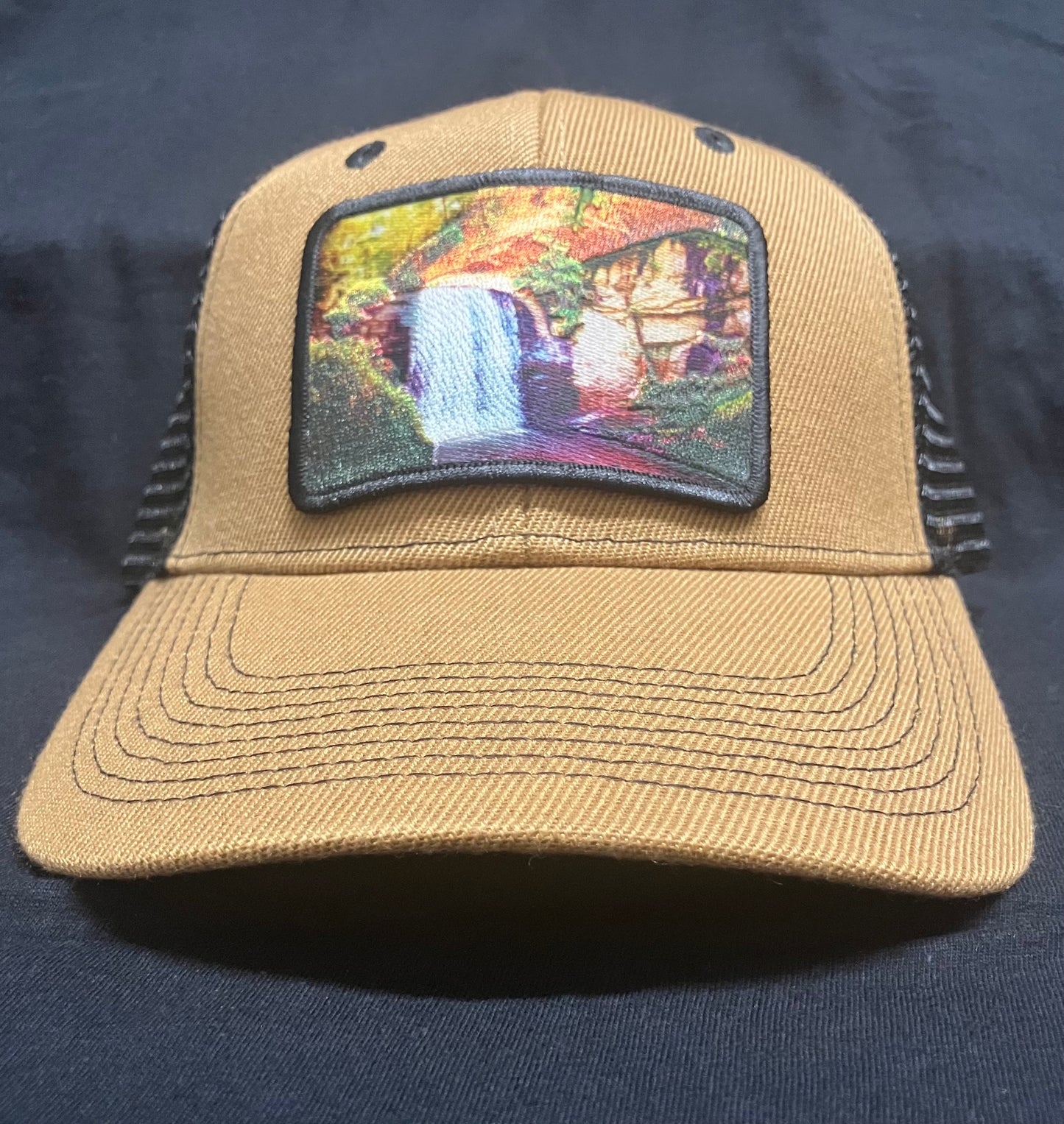 Trucker Hats - Looking Glass Falls Patch - Structured with Mesh Snap Back