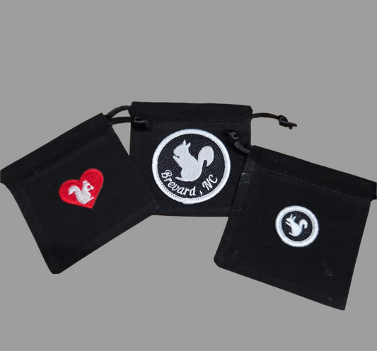 Gift Bags with White Squirrel Patches Assorted Styles