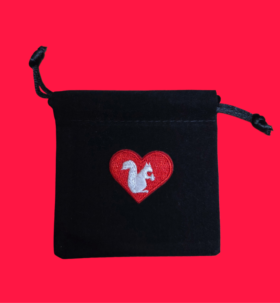 Gift Bags with White Squirrel Patches Assorted Styles