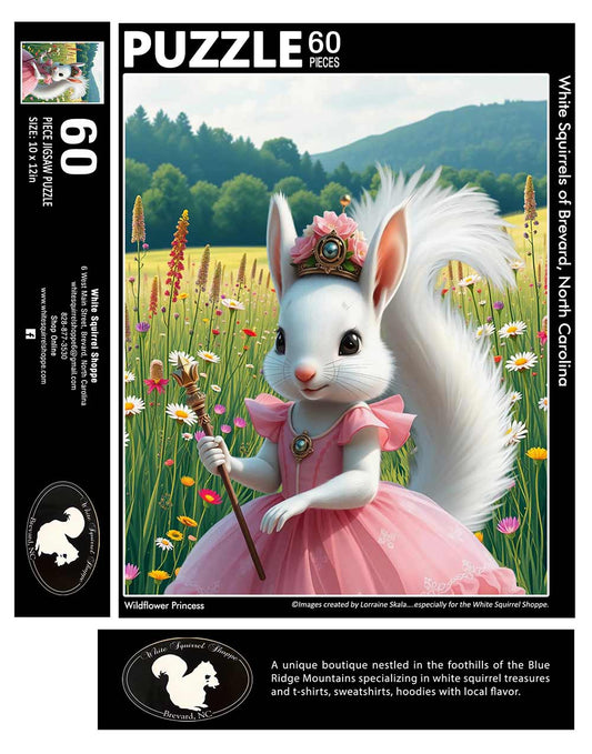 Puzzle - For Children - Wildflower Princess - 10" x 12" - 60 Pieces