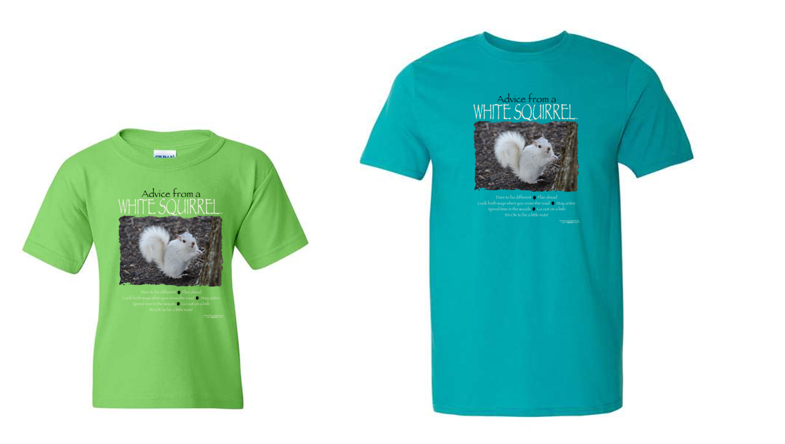 T-Shirt - Kids - Youth - Advice from a White Squirrel - Short Sleeve Crew in Various Colors