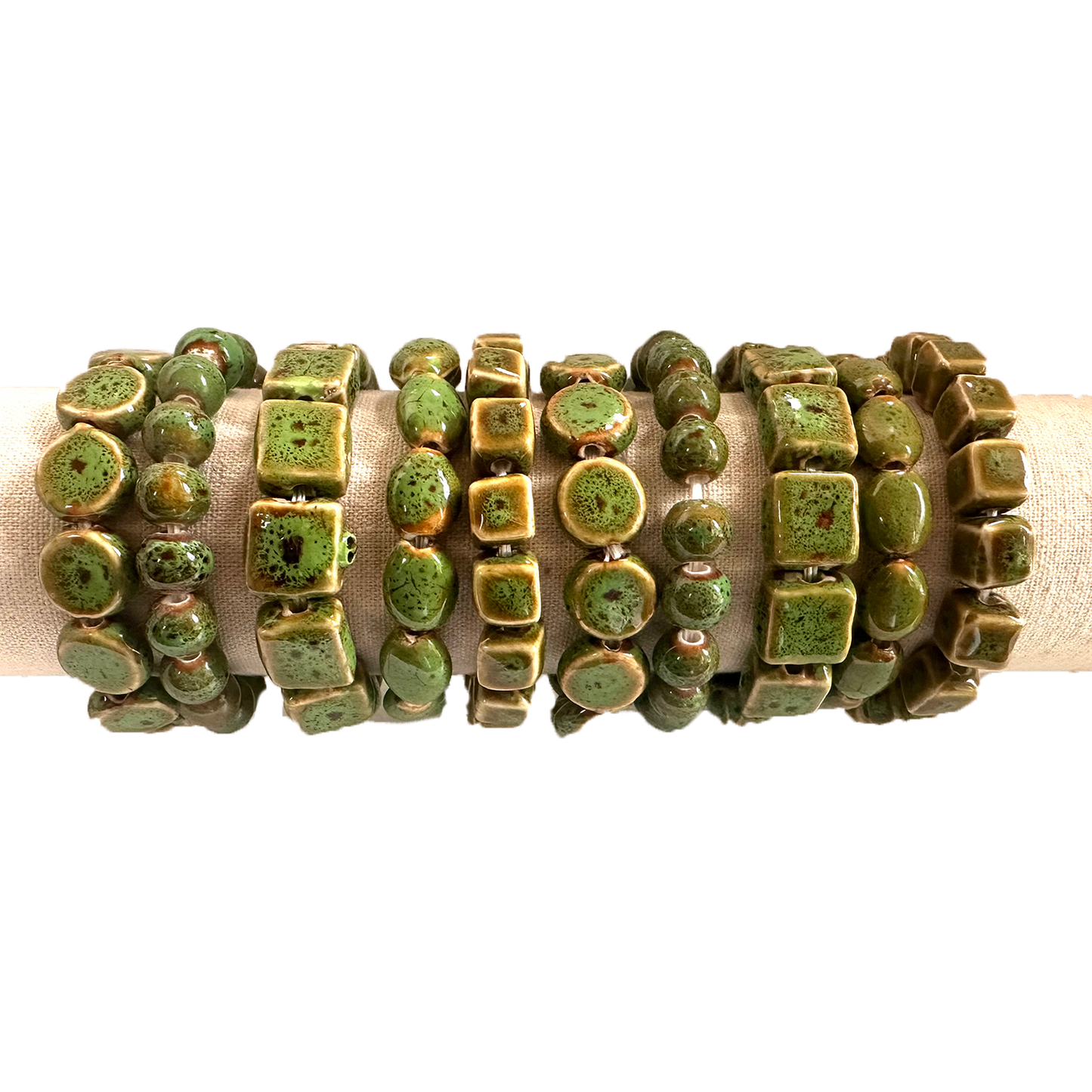 Jewelry - Bracelet - Clay Variety Stackable Elastic