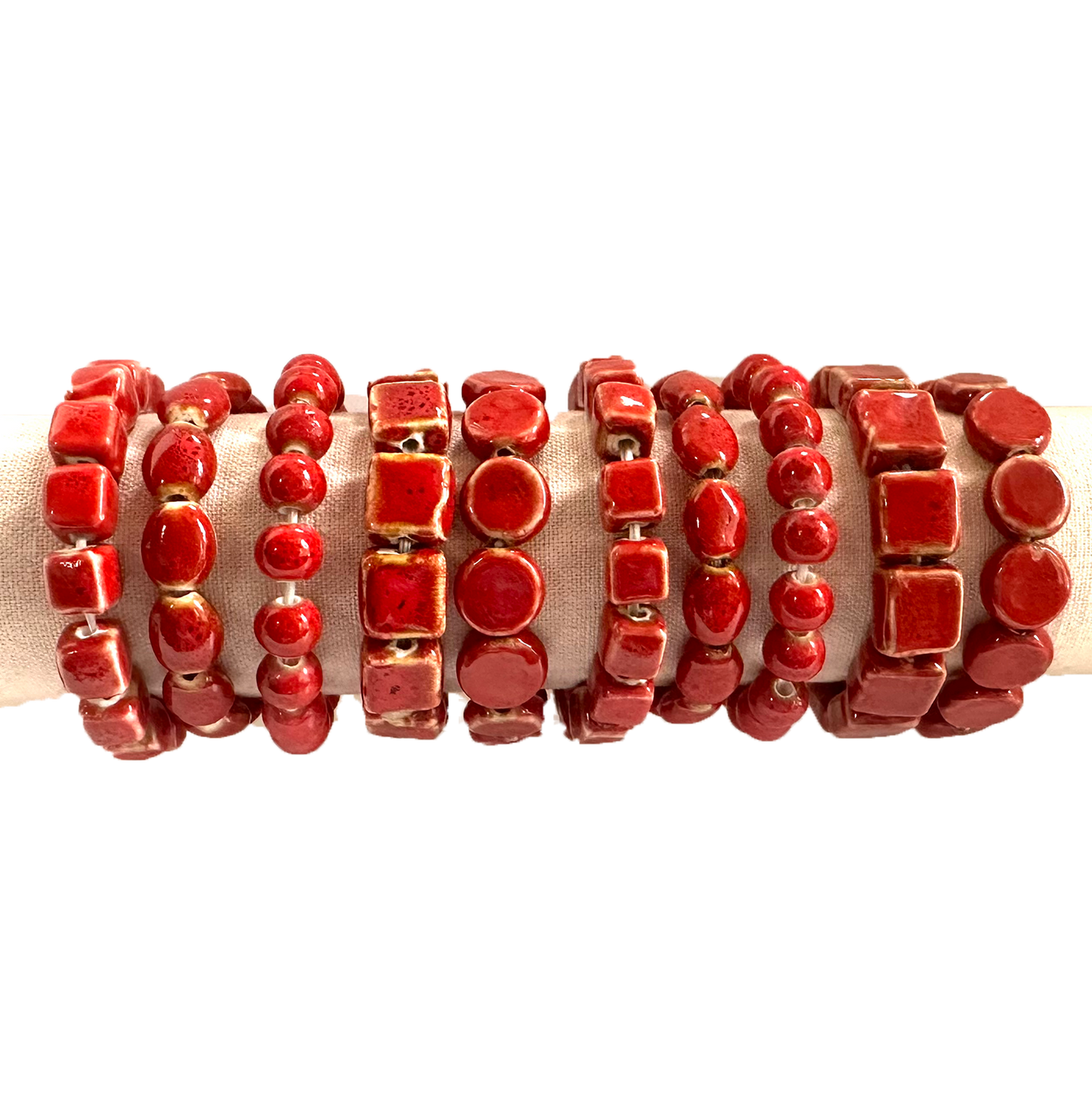 Jewelry - Bracelet - Clay Variety Stackable Elastic
