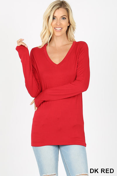 Clothing - Long Sleeve V-Neck Tee