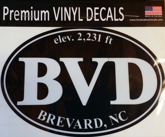 Decal/Sticker - Premium Vinyl - Multiple Designs - Large Oval