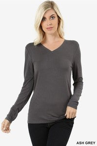 Clothing - Long Sleeve V-Neck Tee