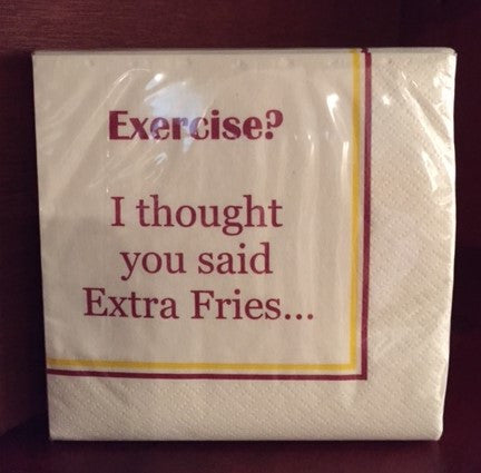 Napkins - Cocktail size for Happy Hour - Funny for Everyone #