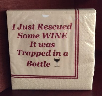 Napkins - Cocktail size for Happy Hour - Funny for Everyone #
