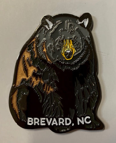 Magnet - Metal - Black Bear