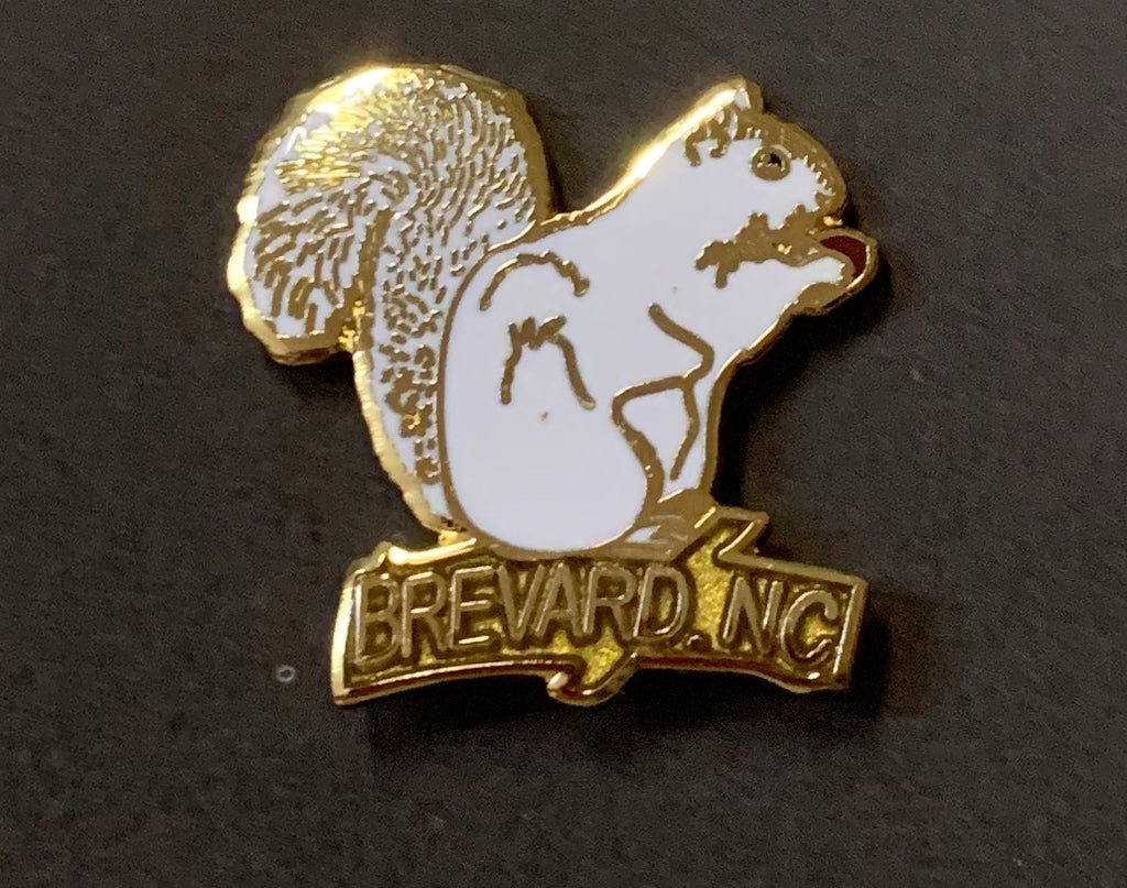 Lapel/Hat Pin with Little White Squirrel