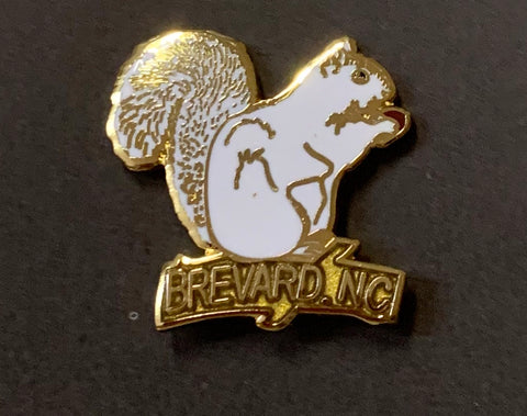 Hat/Lapel Pin with Little White Squirrel