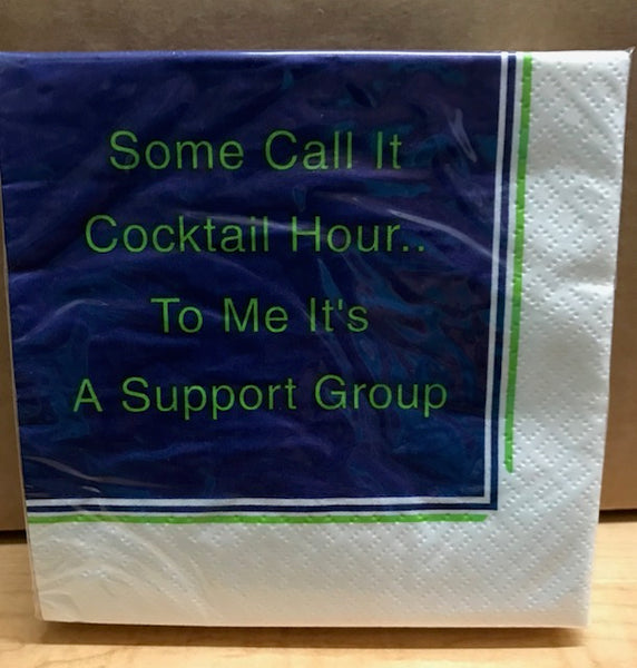 Napkins - Cocktail size for Happy Hour - Funny for Everyone #