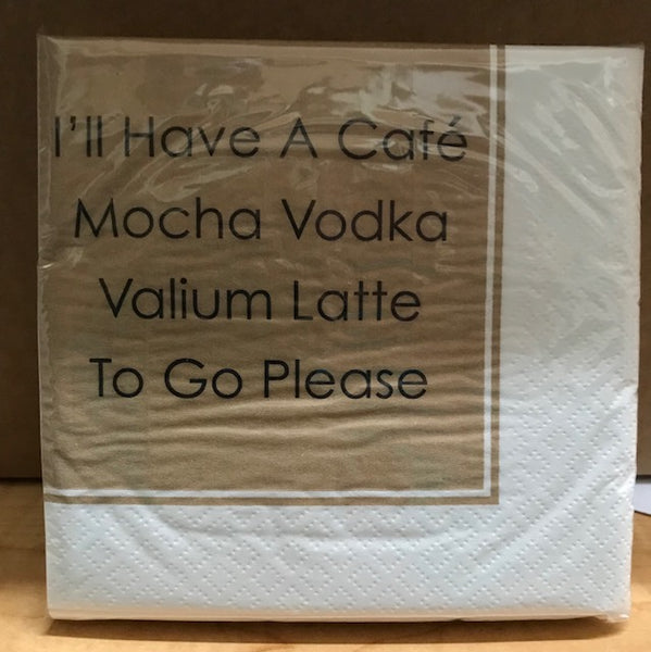 Napkins - Cocktail size for Happy Hour - Funny for Everyone #