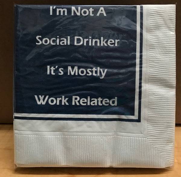 Napkins - Cocktail size for Happy Hour - Funny for Everyone #