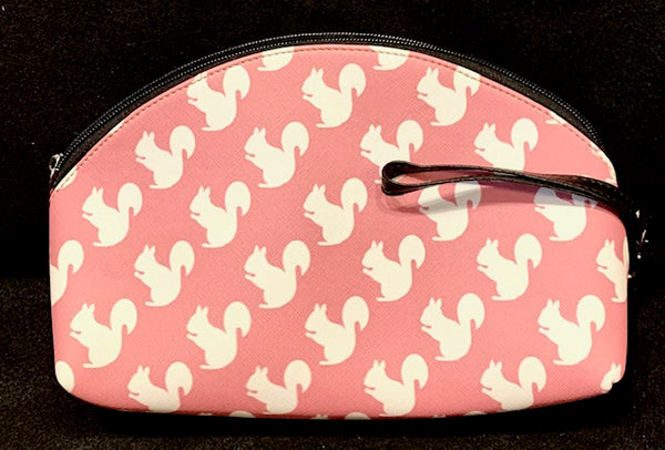 Cosmetic Bag - Custom-Made with our White Squirrel Design - Large Size