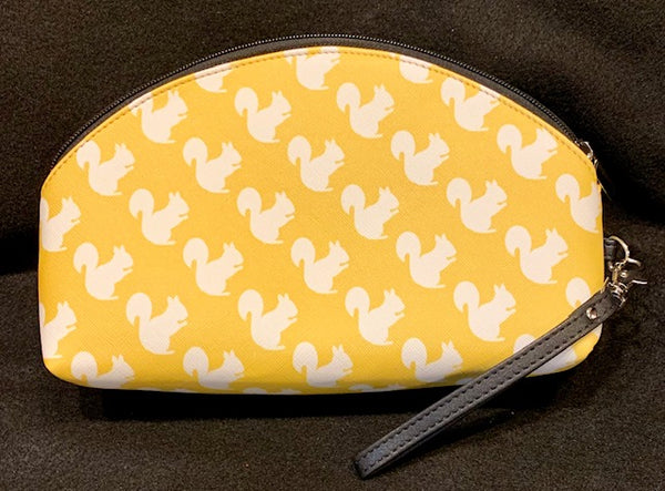 Cosmetic Bag - Custom-Made with our White Squirrel Design - Large Size