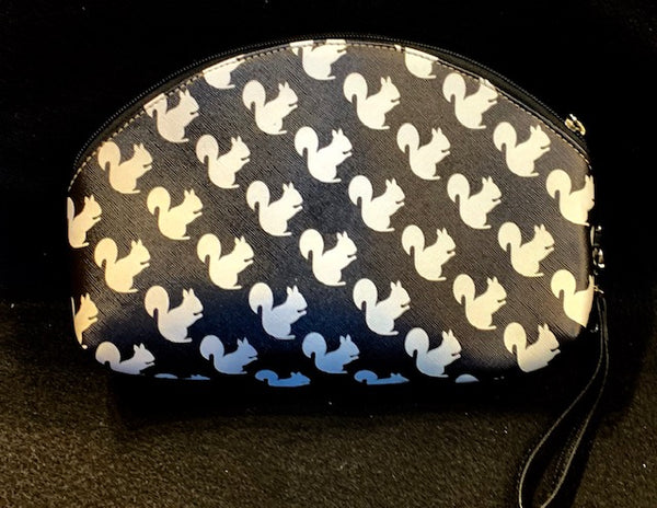 Cosmetic Bag - Custom-Made with our White Squirrel Design - Large Size