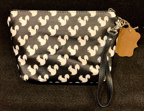 Cosmetic Bag - Custom-Made with our White Squirrel Design - Small Size
