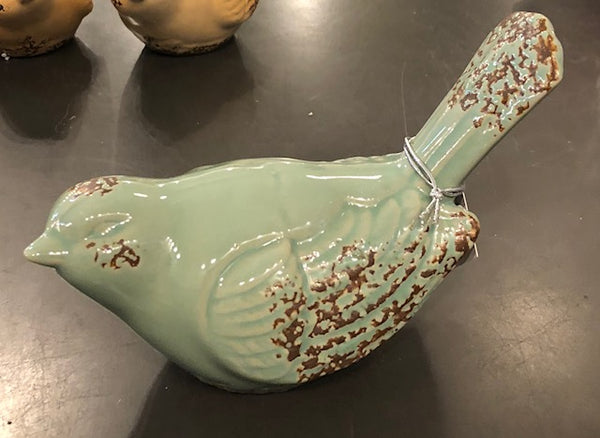 Home Decor - Porcelain Birds - Distressed Finish