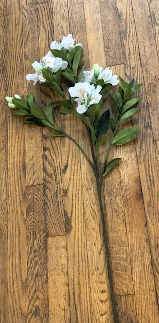 Stem - 18" Apricot silk Rhododendron on a 24" stem