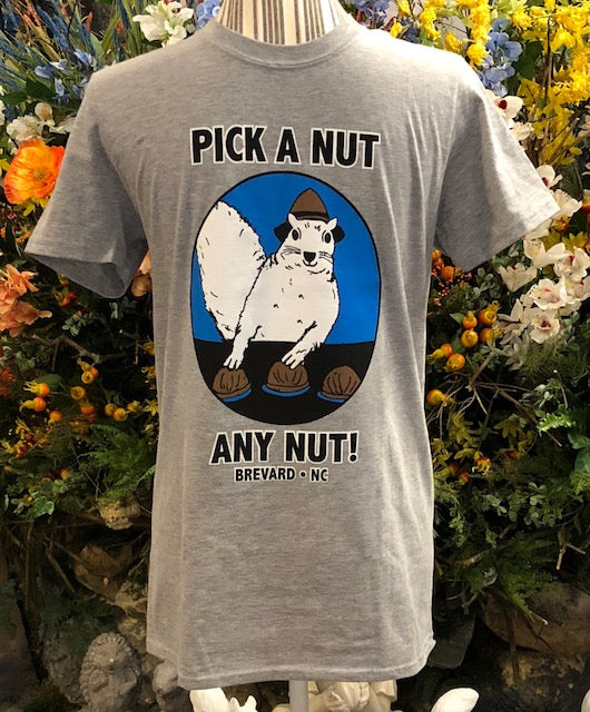 T-Shirt - Adult - Pick a Nut, Any Nut - Short Sleeve Crew Neck