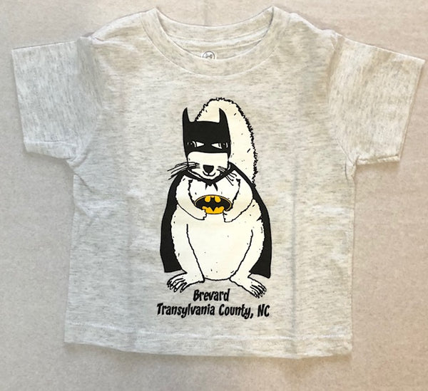 T-Shirt - Adult - Batman White Squirrel - Short Sleeve Crew Neck