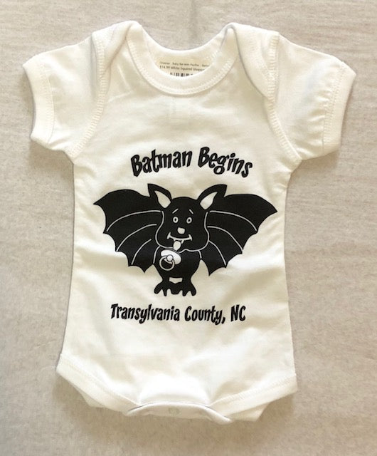 T-Shirts - Onesies - Baby Bat with Pacifier - Batman Begins - Sizes Newborn to 24 Months