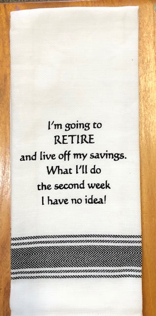 Towel - Bistro Towels with Funny Quotes